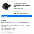 thumbnail image 2 of Front Bumper Cover Retainer - Compatible with 2004 - 2009 Nissan Quest 2005 2006 2007 2008, 2 of 2