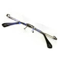 thumbnail image 3 of Men Modern Metal Rimless Eyeglasses, Anti Eyestrain & UV Glare - Clear lens reader reading glasses with BLUE LIGHT BLOCKING, UV protection, 3 of 6