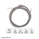 thumbnail image 2 of BRIGHTFUFU 4 piezas de bajo de acero inoxidable, 4 cuerdas, piezas de bajo, accesorios, calibre de cuerda de guitarra, bajo, accesorios musicales (plata, 4 cuerdas), 2 of 7