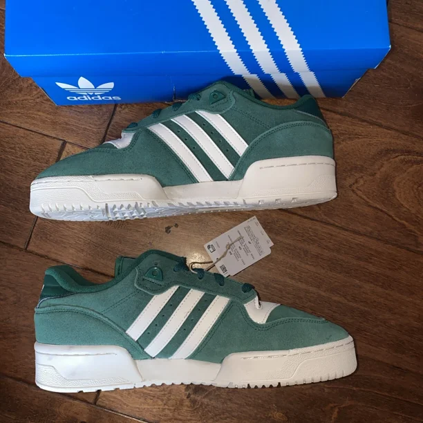 Ad-id-as Men’s Rivalry Low “Collegiate Green” Casual Sneakers NIB size 9.5