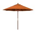 thumbnail image 3 of California Umbrella 9' Grove Series Patio Umbrella With Wood Pole Hardwood Ribs  Push Lift With Sunbrella 1A Wheat Fabric, 3 of 11