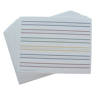 Raised Line Writing Paper - Red and Blue Lines -Package of 50