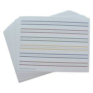 Raised Line Writing Paper - Red and Blue Lines -Package of 50 