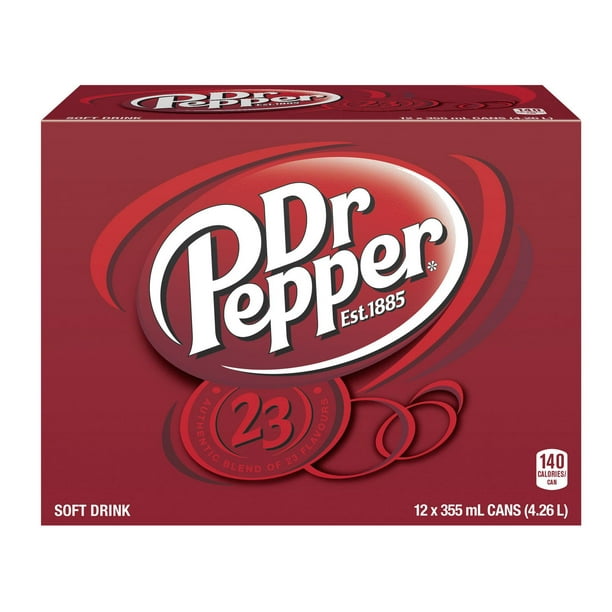 Dr. Pepper, 12 canettes de 355 ml 12x355mL