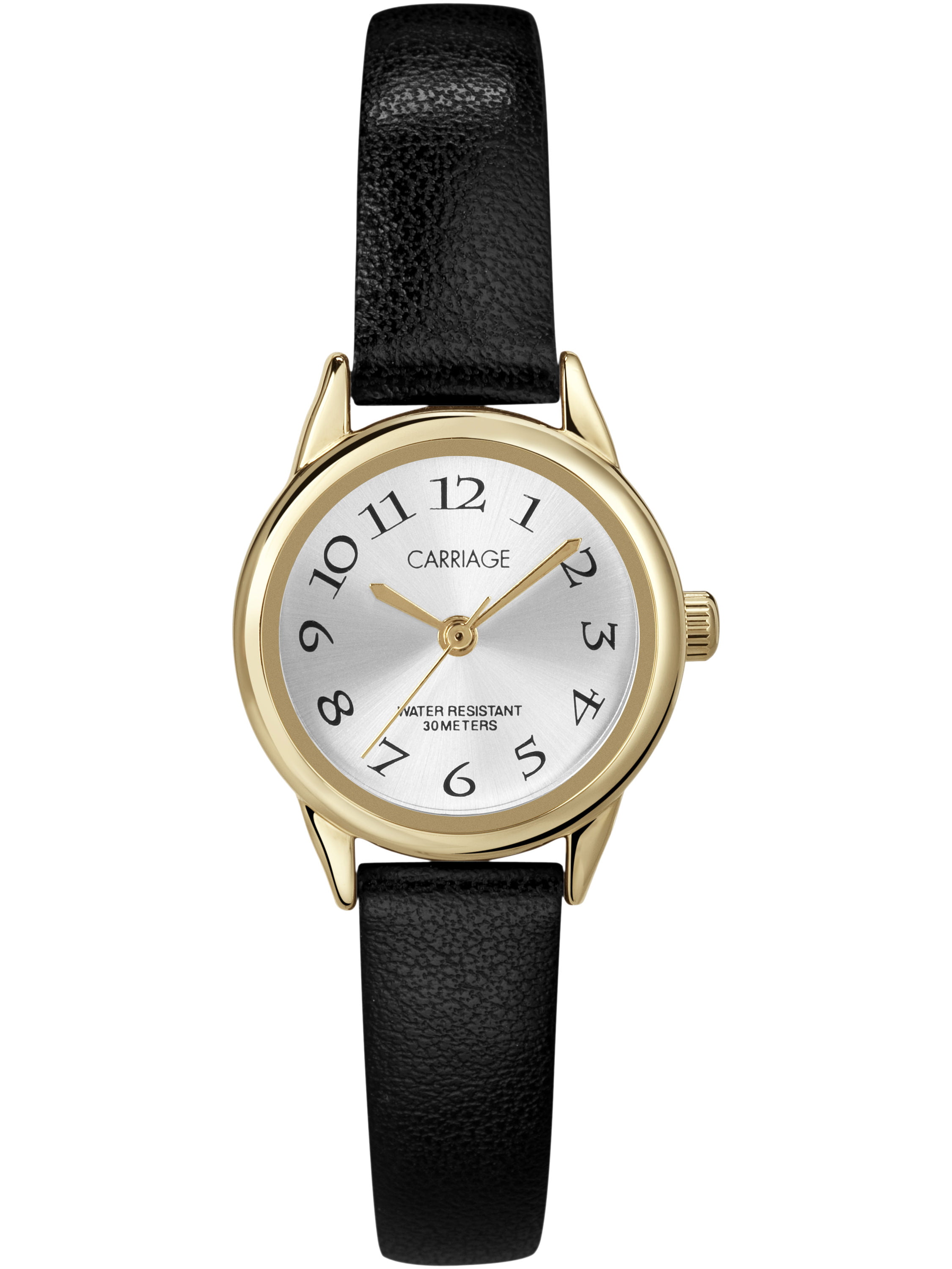 Carriage by Timex Women's Cate Black Strap Watch 