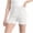 White, variant on Girls Safety Shorts Summer, Kids Modesty Shorts Under Dress, Lightweight Breathable Casual Flare Shorts for Everyday Wear and Outdoor Play