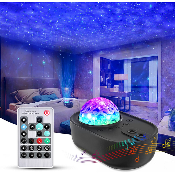 Merkury Innovations Galaxy Light Projector with LED Laser Projection  Quality, Multicolor 