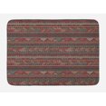 thumbnail image 1 of Boho Bath Mat, Hand Drawn Composition of Triangles Colorful Ethnic Latin American Folklore Motifs, Non-Slip Plush Mat Bathroom Kitchen Laundry Room Decor, 29.5 X 17.5 Inches, Multicolor, Ambesonne, 1 of 2
