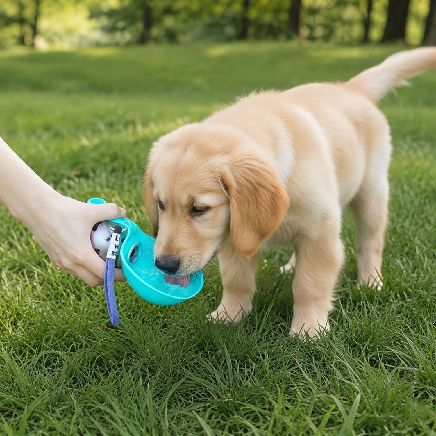 Pawsip Stainless Steel Travel Bottle, Foldable Pet Water Bottle, Portable Dog Water Bottle for Small Dog Walking, Hiking & Travel, Leak-Proof & Compact Dog Travel