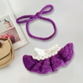 thumbnail image 1 of Muñeco de Peluche perfecl Vestido Tejido 15 cm 17 cm Violeta, 1 of 8