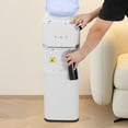 thumbnail image 3 of Aiqidi 550W Top Loading Water Dispenser 5 Gallon Vertical Cold and Hot Water Dispenser Home Office Dorm Anti-Scalding Design Water Dispenser with Storage Cabinet 32.68" High (White), 3 of 12