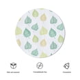 thumbnail image 3 of Eveokoki Round Tablecloth - 60 Inch Dia - Polyester Fabric Table Cloth - Washable Table Cover with Dust-Proof Wrinkle Resistant for Restaurant, Picnic, Indoor and Outdoor Dining,Simple Natural Leaves, 3 of 5