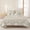 Beige, Cream, Sand, variant on 3 Pieces King Quilt Set,Earth Tones Halftone Zigzag Soft Bedding Sets with 1 Quilt & 2 Pillow Shams,Retro Sand Background Summer Bedspread Lightweight Coverlet Comforter for All Season