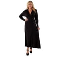thumbnail image 2 of Women's Plus Long Sleeve Empire Maxi Dress, 2 of 6