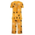 thumbnail image 5 of JOANKDMI 2 Piece Womens Pajama Costume Set Creepy Spider and Web Chic Short Sleeve Sleepwear Loungewear Outfit for Halloween Theme Party Roleplay Novelty Apparel, S-3XL, 5 of 6