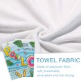 thumbnail image 4 of Hello Summer Pool Kitchen Dish Towels Set of 2, Duck Watermelon Swim Ring Flip Flops Ball Hand Towel Drying Baking Cooking Cloth, Palm Leaves Wave Stripes Seasonal Home Kitchen Decor 18x26, 4 of 6
