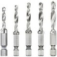 thumbnail image 2 of DeWalt 5-piece Drill Tap Set 1/4" Capacity, DWADTQTR5SET, 2 of 2