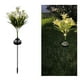 thumbnail image 1 of Lámpara Solar de Jardín con Forma de Lirio Artificial de 7 Cabezas, Ideal para Exteriores. Fabricada En Plástico Blanco de 71 Cm (28 Pulgadas), Resistente Al Agua (Ip65) - 1 Unidad., 1 of 7