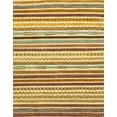 thumbnail image 1 of Ahgly Company Indoor Rectangle Abstract Chrome Gold Yellow Abstract Area Rugs, 2' x 4', 1 of 6