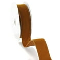 thumbnail image 3 of Ribbon Traditions 1.5" Wired Suede Velvet Ribbon Old Gold 25yd, 3 of 3