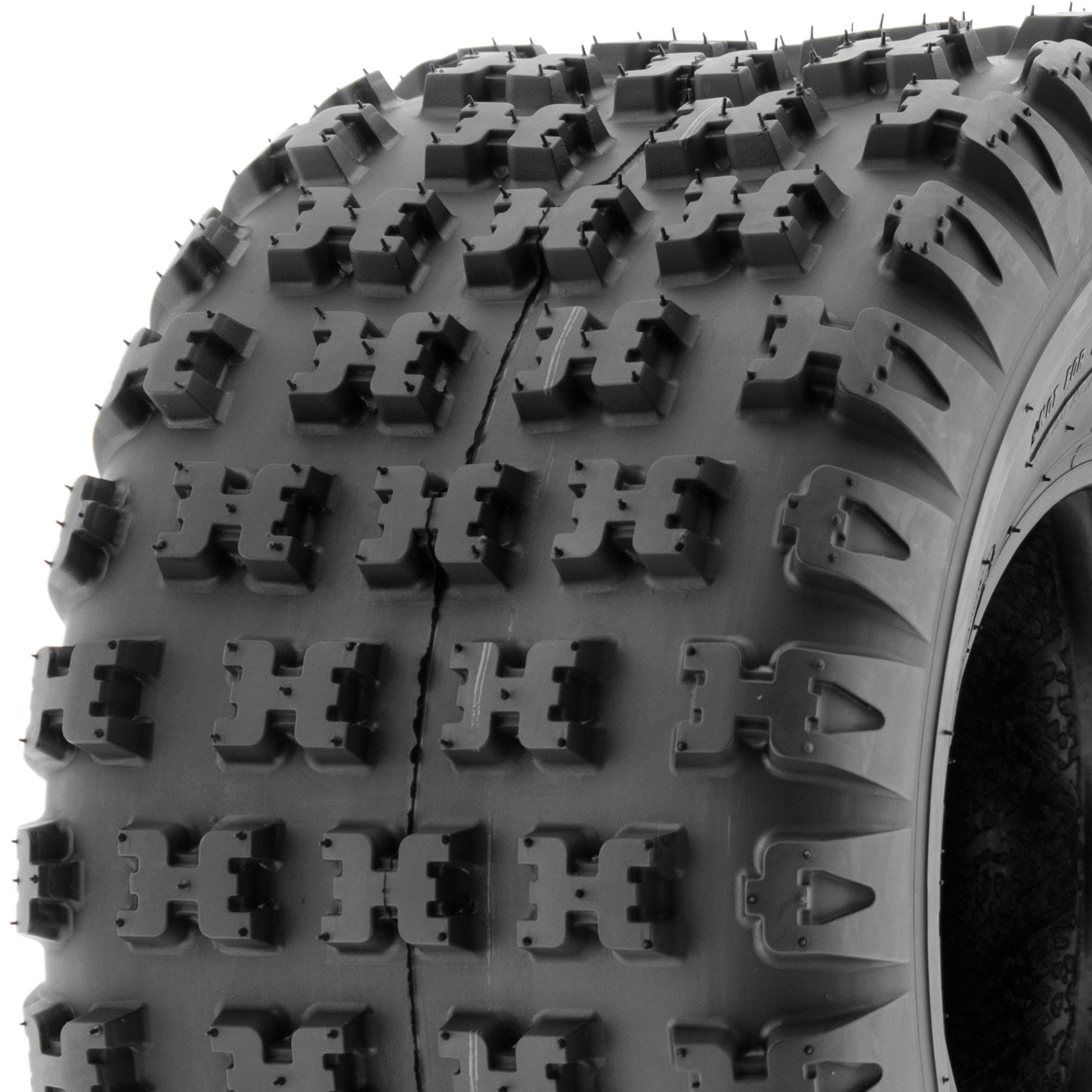 Set of 20x11-9 Gravity 655 6 ply ATV Tires Sport ATV Tires with Valve Stems for Honda TRX 450 