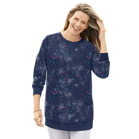 Woman Within Plus Size Fleece Sweatshirt