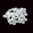 thumbnail image 4 of Xiao Hua 80 Pcs Silicone Rubber Stoppers Ring Bead Charms Bracelets Compatible for Use Alone or with Clip Lock Spacer Charm - Clear, 4 of 5