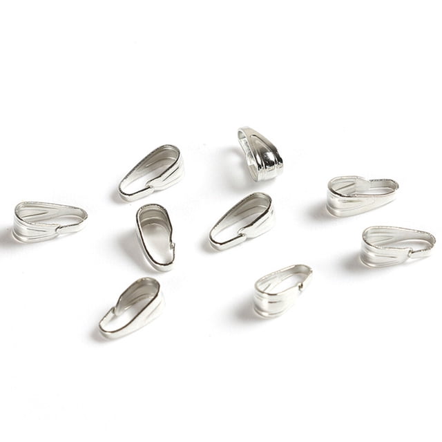 WEUVEB 200Ud Conectores De Aleación Para Pulseras Y Collares Color Plata Con Sofisticado