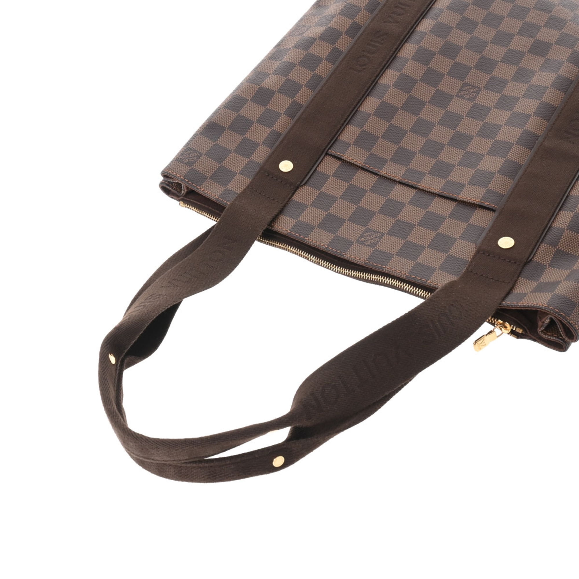 Noé cloth handbag Louis Vuitton Brown in Cloth - 36129021