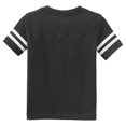 thumbnail image 5 of Yellow Rooster Toddler Football Style Soft Fine Jersey Tee Black/White 2-Toddler, 5 of 5
