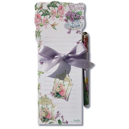 Lissom Design Sweet Violets Diecut List Pad