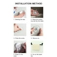 thumbnail image 2 of Suction Cup Towel Bar, Adjustable Towel Rack Retractable Non Drilling Kitchen And Bathroom Wall Hanging Single Towel Bar, 2 of 8