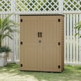 thumbnail image 2 of Uforic Outdoor Storage Shed, 59 Cu Ft Tool Shed Ideal for Garden, Garage & Patio, Lockable Door, Brown, 2 of 7
