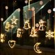 thumbnail image 2 of Farfi Navidad Led Luz Colgante Copo De Nieve Muñeco De Nieve Papá Noel Luces De Decoración Navideña Para Navidad Hogar Adorno Colgante De Ventana, 2 of 5
