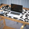 thumbnail image 3 of Long Mouse Pads for Desk,White and Black Of Leopard Print Desk Mats on Top Of Desks, Desk Mouse Pad Extra Large with 3mm Non-Slip Base and Stitched Edge for Gaming,Office,Work,Home 35.4"x15.7", 3 of 6