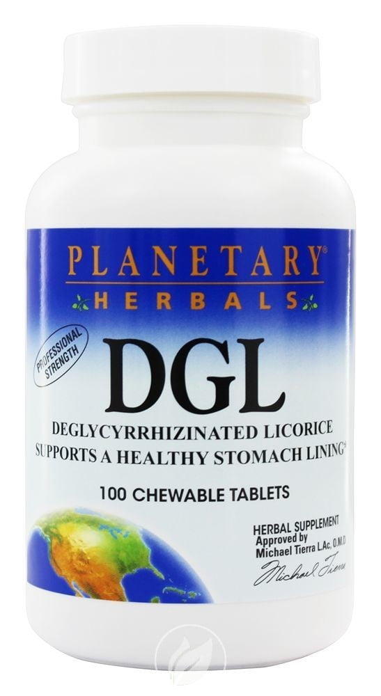DGL Licorice 100 Chewable Tabs by Herbals, Pack of 2