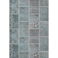 thumbnail image 2 of Addison Rugs Mayfield Washable Transitional Patchwork Teal Rectangle Rug, 9' x 12', 2 of 6