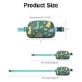 thumbnail image 4 of Watercolor Dinosaur Fanny Pack - Fashionable Waterproof Waist Bag with Hand-Drawn Dino Art, Adjustable Belt Pack for Travel, Commuting & Music Festivals, 4 of 4