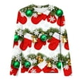 thumbnail image 5 of Craaazy Women's Christmas Printed Round Neck Long Sleeved Top Gifts, 5 of 5