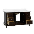 thumbnail image 2 of Bella 60" Single Bathroom Vanity with Chocolate Cabinet and Quartz Top, 2 of 6