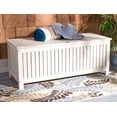 thumbnail image 3 of Safavieh Abri Outdoor Patio Cushion Storage Box - White, 3 of 15