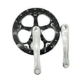 thumbnail image 3 of Juego de bielas para bicicleta, 52 dientes, 170 mm, aleación de aluminio, universal Negro y Plata, 3 of 9