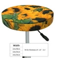 thumbnail image 4 of Naloa Sunflowers 7 Round Bar Stool Cushion Cover 12-14 inch, Fits Kitchen, Office, Restaurant Chairs - 13 inch, 4 of 7