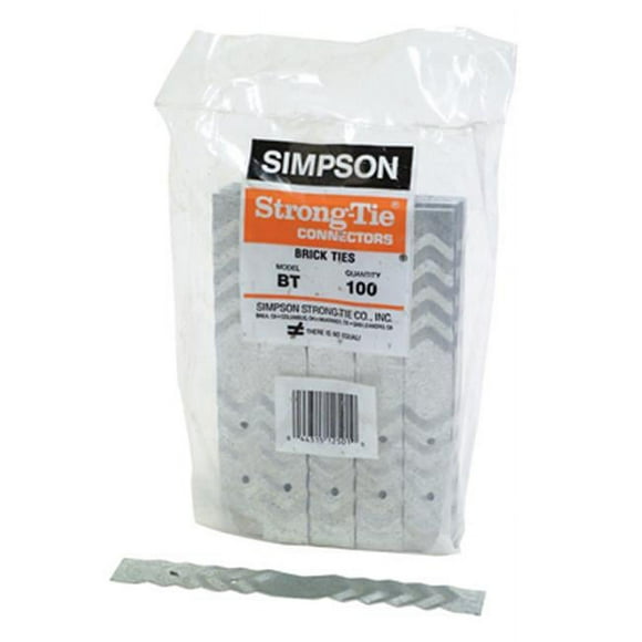 Brick Ties, 22 Gauge, 100-Pk. -BT-R100