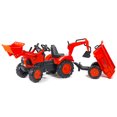thumbnail image 1 of pla mixta kubota amarilla con excavadora asiento ajustable y remolque falk Juguetes/Modelismo/Autos a Escala, 1 of 1