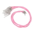 thumbnail image 3 of 200pcs Waxed Necklace Cord with Lobster Clasp Adjustable Length DIY Rope Necklace for Jewelry Making Pink, 3 of 14