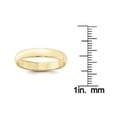 thumbnail image 5 of Primal Gold 10 Karat Yellow Gold 4mm Lightweight Half Round Band Size 6.5, 5 of 6