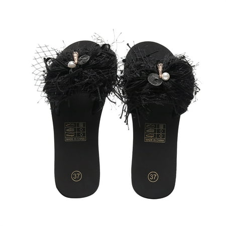 

Womens Slippers Sandals Women S Platform Flip Flops Flower Slope Heel Beach Shoes Beach Slippers