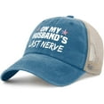 on My Husbands Last Nerve hat Men Funny Cycling caps for Women Cycling
