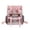 Z50-Pink, variant on Stadium Approved Clear Transparent Flap School Backpack for Ages 6-12 Double Buckle Adjustable Straps Mesh Side Pockets Security Friendly Student Bookbag, Navy